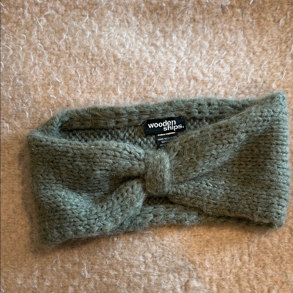 Wooden Ships Gray Knit Headband